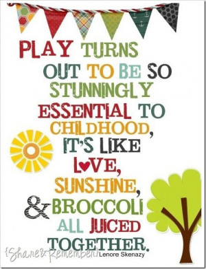 The importance of play on childhood