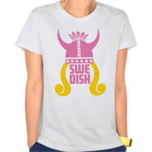 Swedish Princess Funny Ladies Ringer T-Shirt