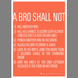 Bro Code - Six Rules - Poster