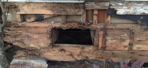 home wood framed house leveling