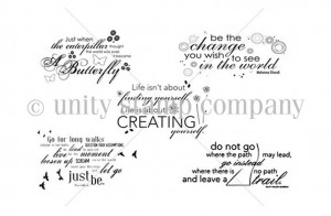 QUOTE BUNDLE UNITY STAMP COMPANY UNMOUNT RUBBER STAMP UTTRYCK - UK ...