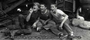 black and white, funny, movie quotes, old movies, stand by me ...