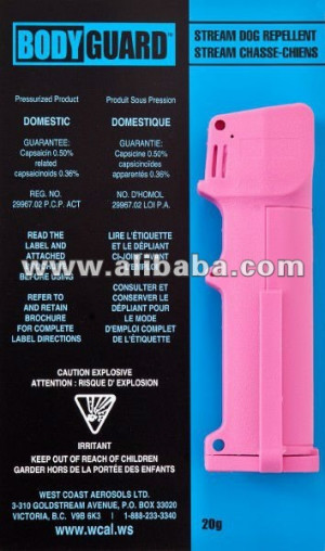View Product Details: bodyGuard dog repellent pepper spray Hot Pink