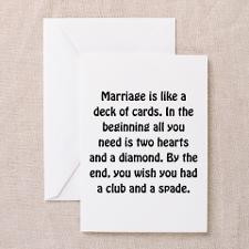 Marriage Cards Greeting Card for