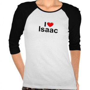 Amo (corazón) a Isaac Camiseta