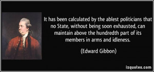been calculated by the ablest politicians that no State, without being ...
