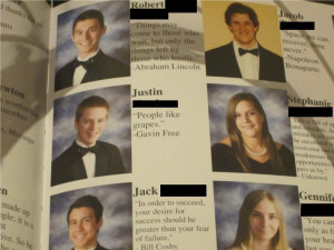 think my Graduation Quote accurately sums up my years in high school ...