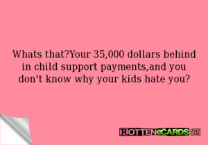 Child Support Ecards In child support payments