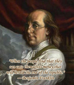 Wise and prophetic words from a founding father.