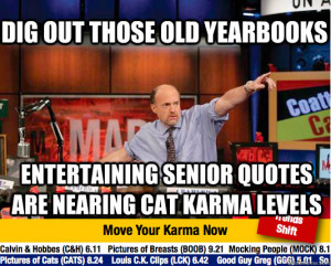 ... old yearbooks entertaining senior quotes are nearing cat karma levels