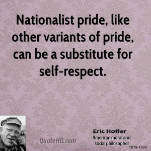 ... pride, like other variants of pride, can be a substitute for self