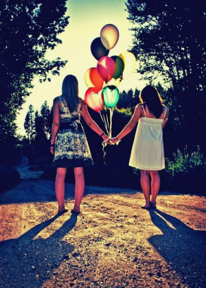 images of balloons dresses friends friendship holding hands inspiring ...