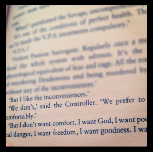 want poetry i want real danger i want freedom i want goodness i want ...