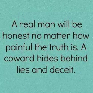 Real Man vs. a Coward