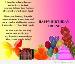 Happy Birthday Friendship Quotes