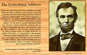 The Gettysburg Address.