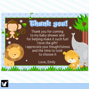 baby shower thank you note wording