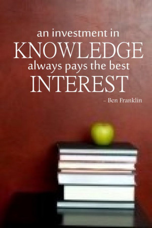 ... Franklin Quotes, Vinyls Wall Decals, Quotes About Education, High