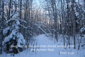 Laughter Is The Sun That Drives Winter From The Human Face