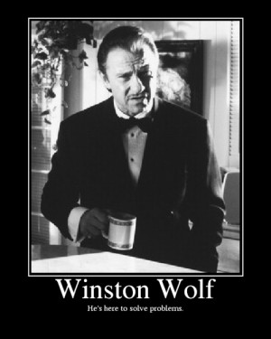 pulp fiction #mr wolf #winston wolf