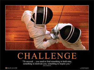 ... CHALLENGE Inspirational Motivational Poster Print (Tony Dorsett Quote