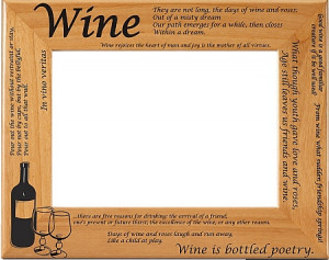 Wine Quotes Picture Frame (Horizontal)