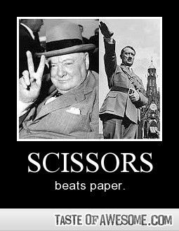 Winston Churchill and Adolf Hitler