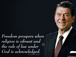 Ronald Reagan Freedom Quote