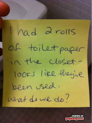 funny roommate notes