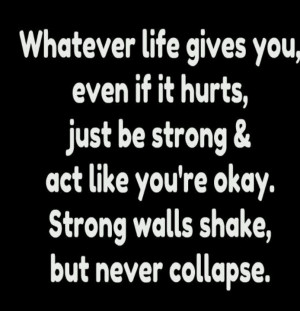 Stay strong and carry on...