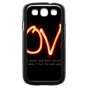 Great Love Quotes Galaxy S3 Case