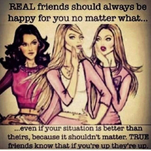 Real friends support each other.