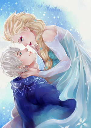 Jack frost Elsa by toritewa on deviantART