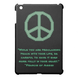St. Francis of Assisi Peace Quote Case For The iPad Mini