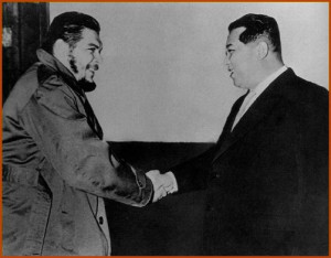 Kim Il Sung and Che Guevara in Pyongyang