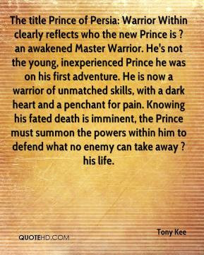 Prince of Persia: Warrior Within clearly reflects who the new Prince ...