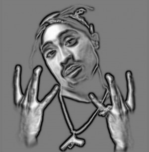 Tupac Westside Fingers