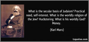 What is the secular basis of Judaism? Practical need, self-interest ...