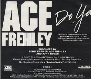 ACE FREHLEY Do Ya Scarce 1989 US 1 track promotional CD featuring the