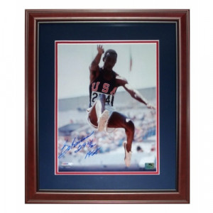 Bob Beamon Autographed USA Long Jump Deluxe Framed 11x14 Photo w ...