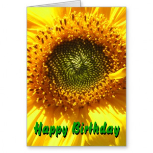 Happy Birthday Sunflower