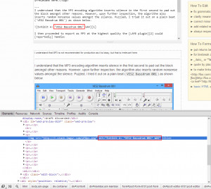 ... obviously an error. Can we fix this to escape quotes in the alt text