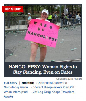... Flygare Featured in ABC News Article about Narcolepsy with Cataplexy
