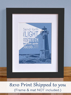 Lighthouse Personalized Bible verse Wall by SignsofFaithCreation, $14 ...
