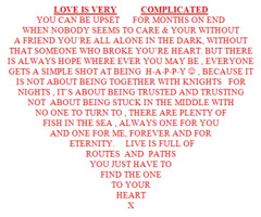 Complicated love poems