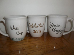 MUGS w Unique Quotes GIFTS. Graduation Wedding by DotsPots, $12.50