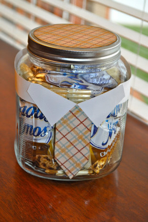 26. Father's day Candy Jar ~ A great way to dress up any container to ...