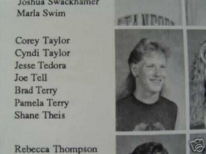 corey taylor in 92 high school year book