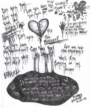 bmth can you feel my heart by darkangel2008 traditional art drawings ...