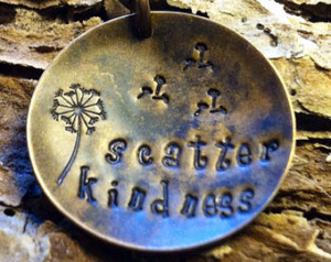 Scatter Kindness Necklace Dandelion . Mother's Day necklace ...